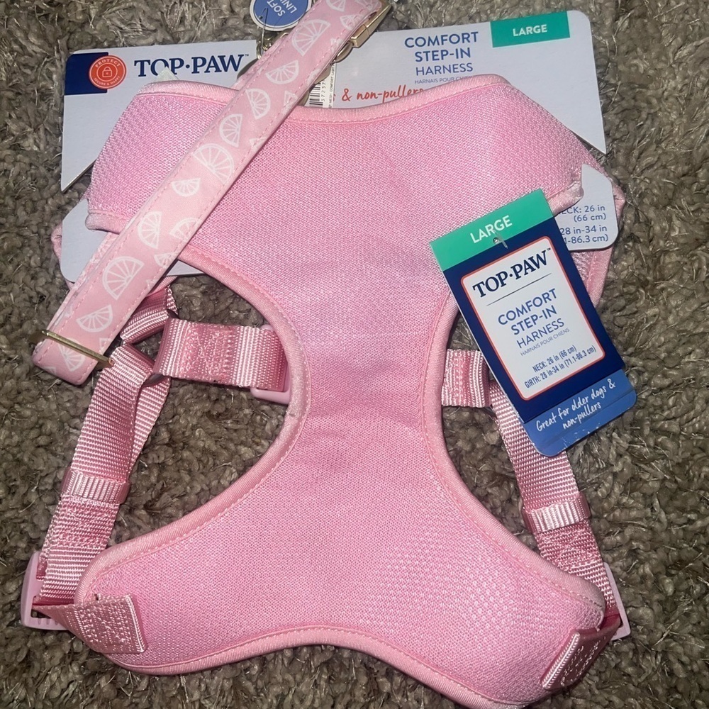 Dog harness and collar set
